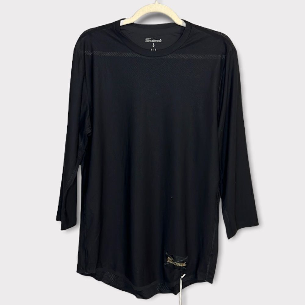 Un-Sanctioned Un-Run Long Tee 3/4 Black Size Large